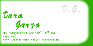 dora garzo business card